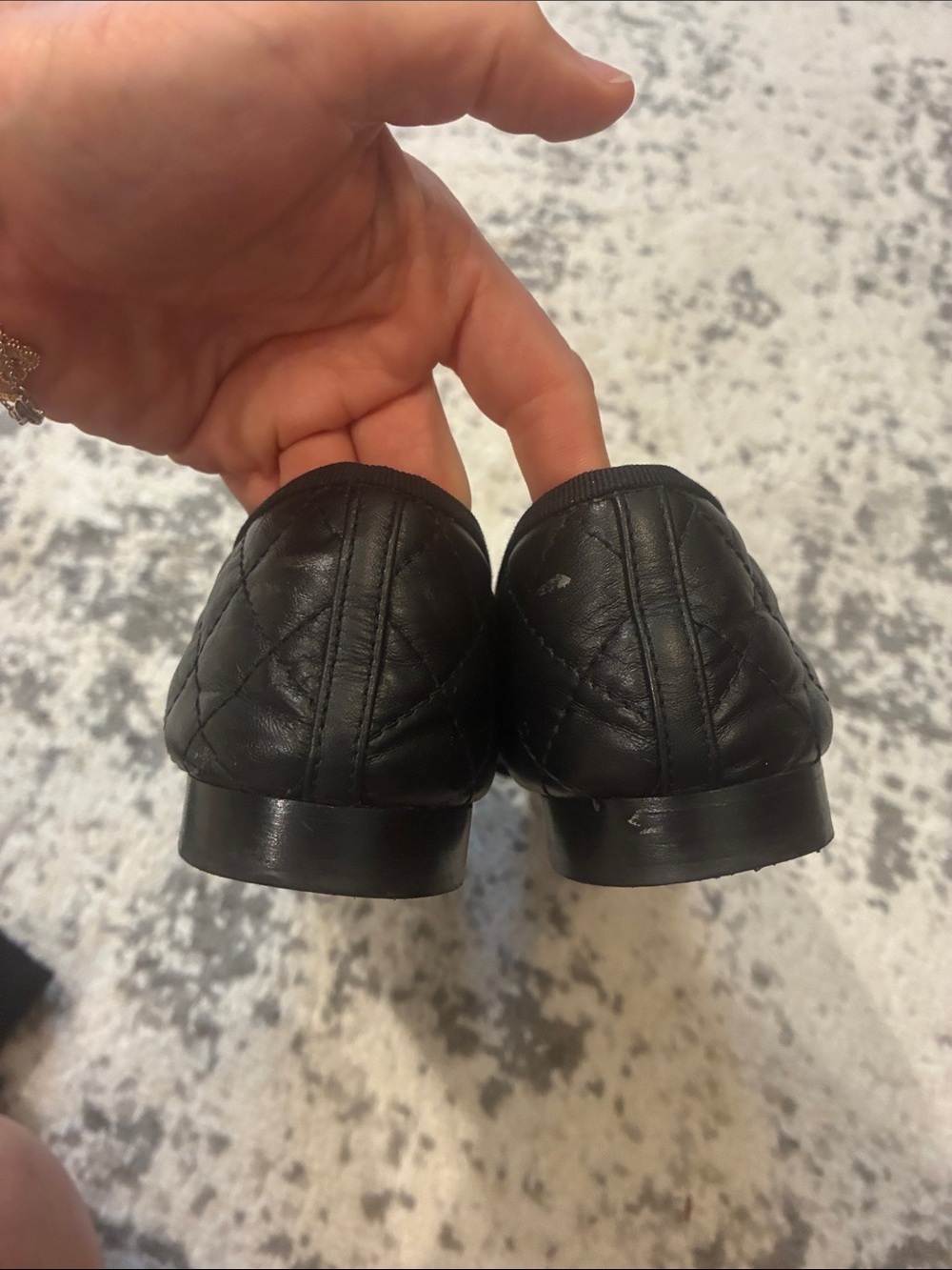 Chanel Black Quilted Leather Ballet Flats size 39.5 - Great condition - Picture 5 of 5